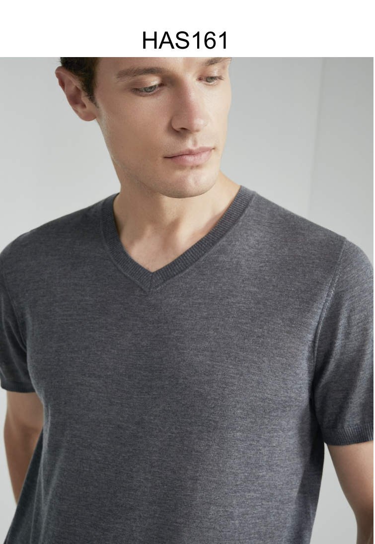 Tailored Premium Yarn V-Neck Shirt (Unisex)-Spring Summer Collection $350 is deposit