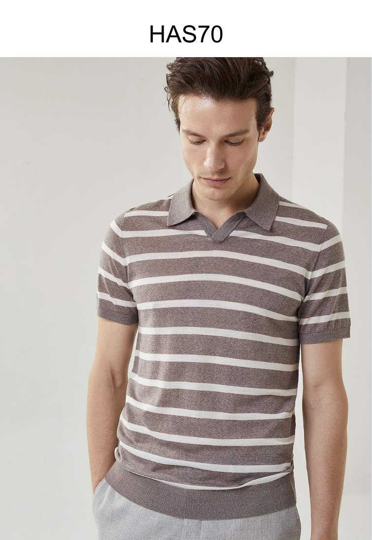 Tailored Premium Yarn V-Neck Shirt (Unisex)-Spring Summer Collection $350 is deposit