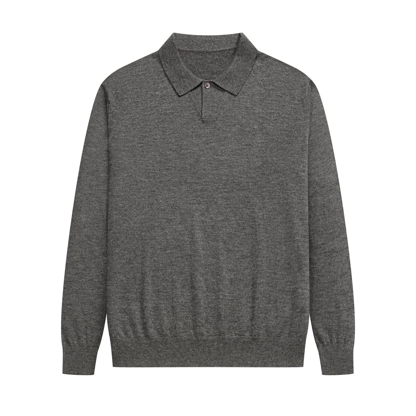 Single Button Polo Cashmere Sweather - 16G