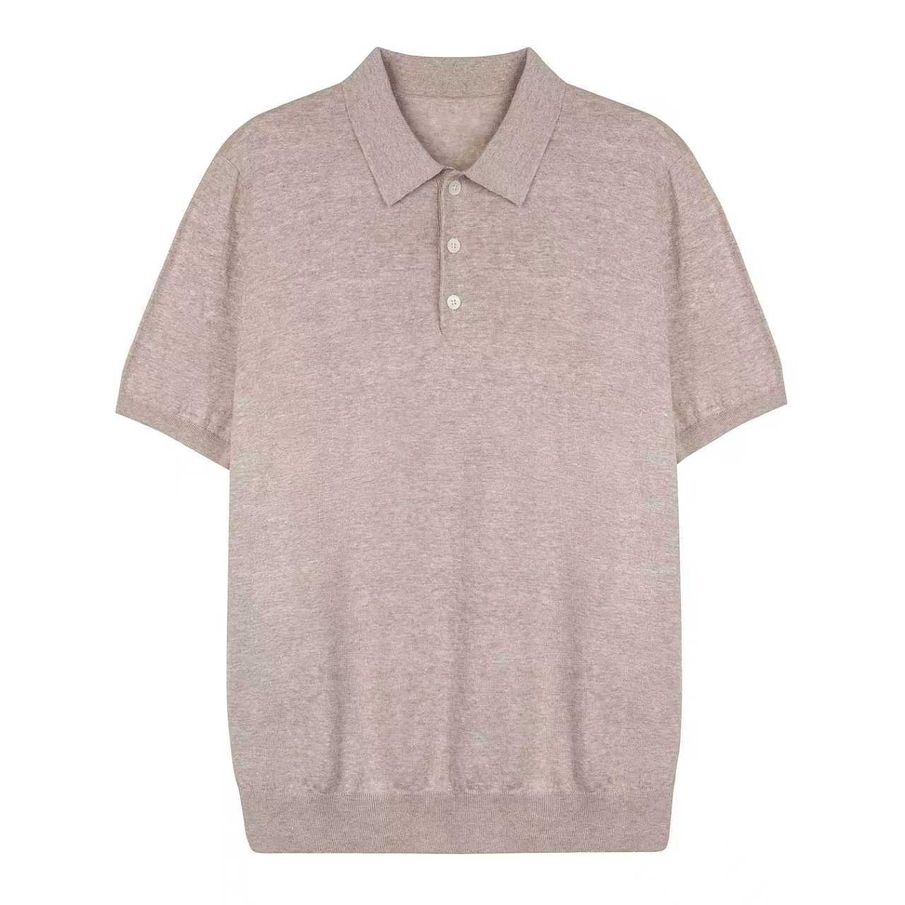 Emilcotoni Linen Cotton Knit Polo - 16G