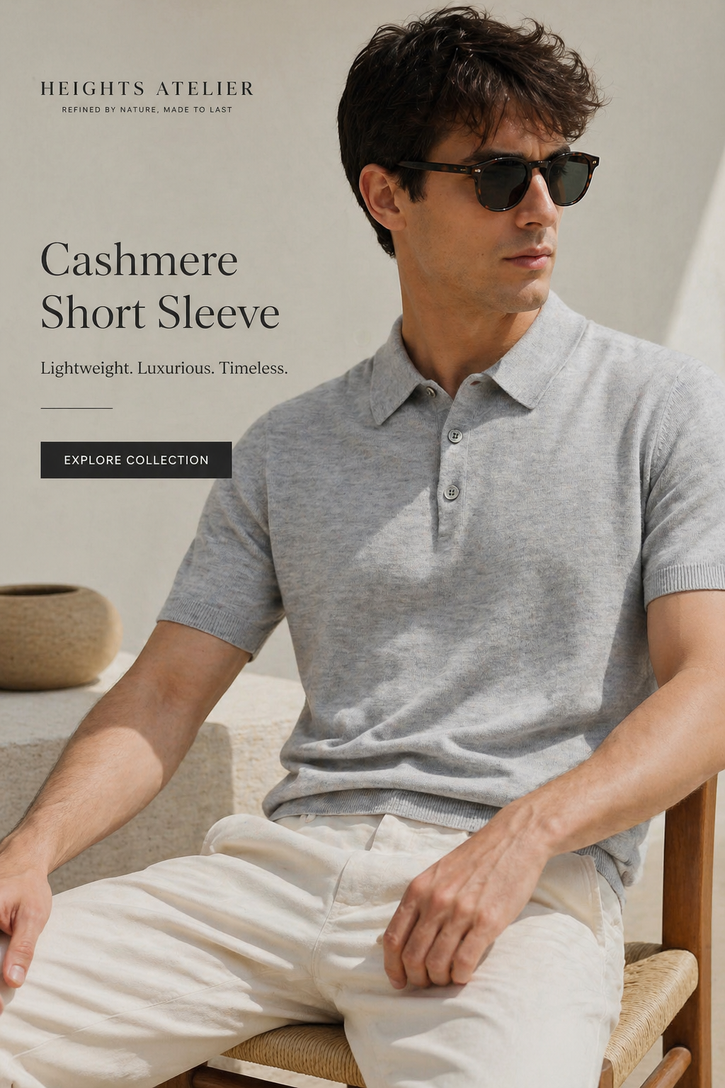 Cashmere Short-Sleeve - 16G