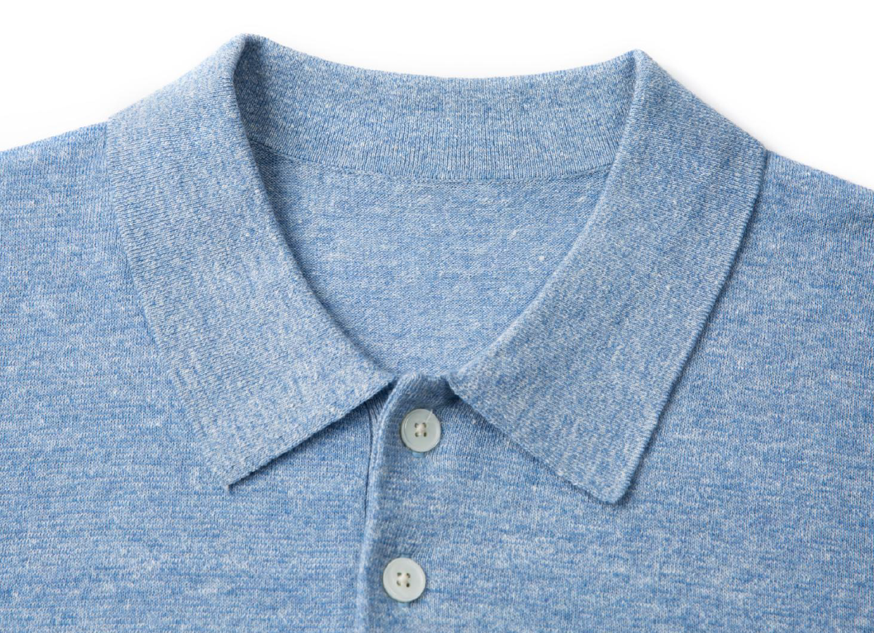 Emilcotoni Linen Cotton Knit Polo - 16G