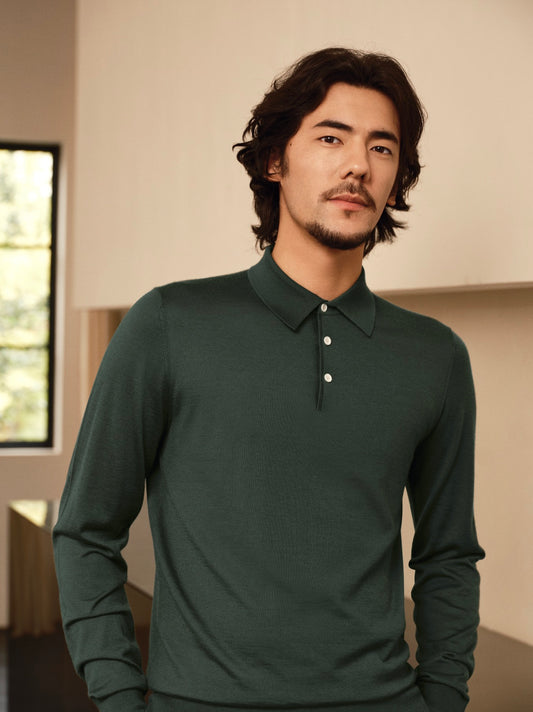 Polo 100% Cariaggi Cashmere Sweater – 18G