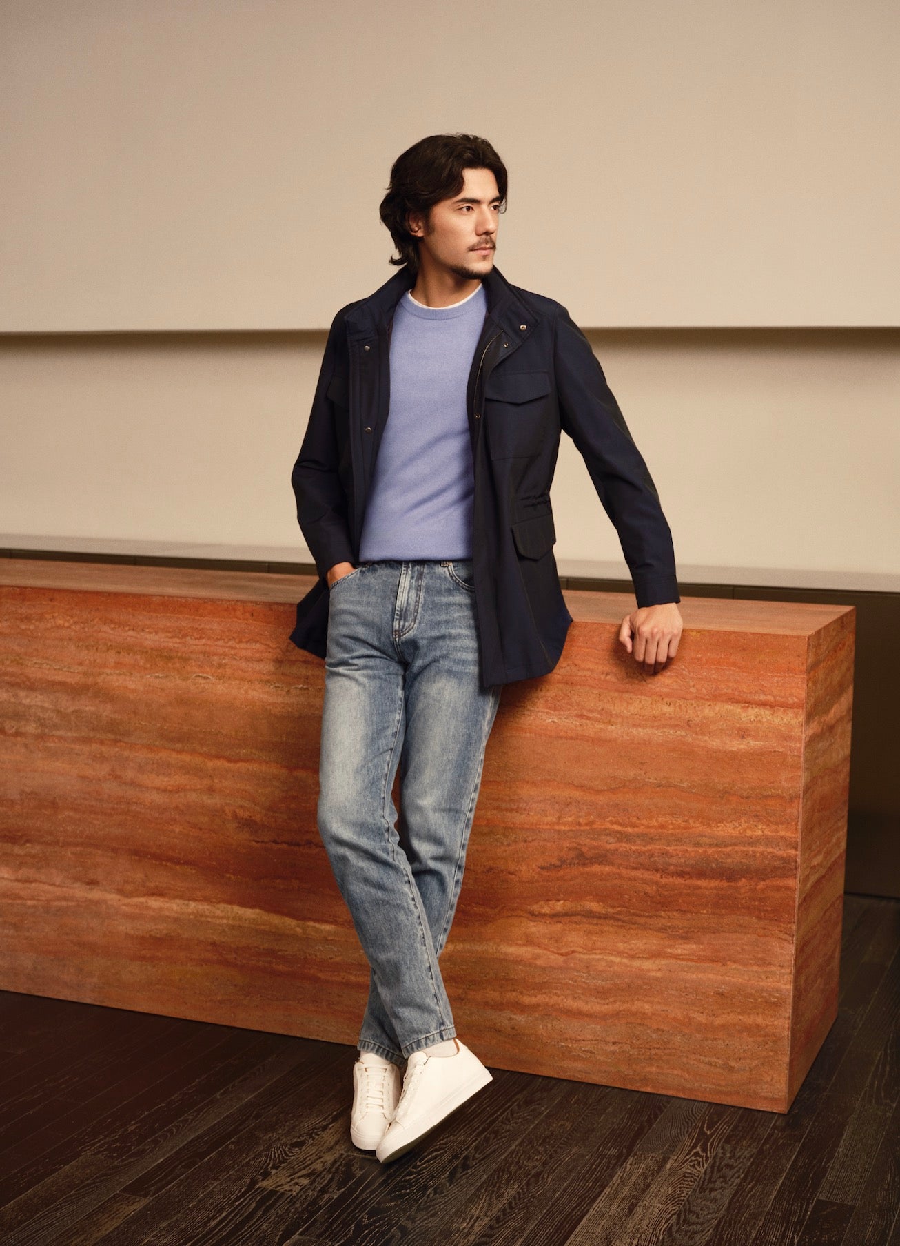 Crewneck 100% Cariaggi Cashmere Sweater – 18G