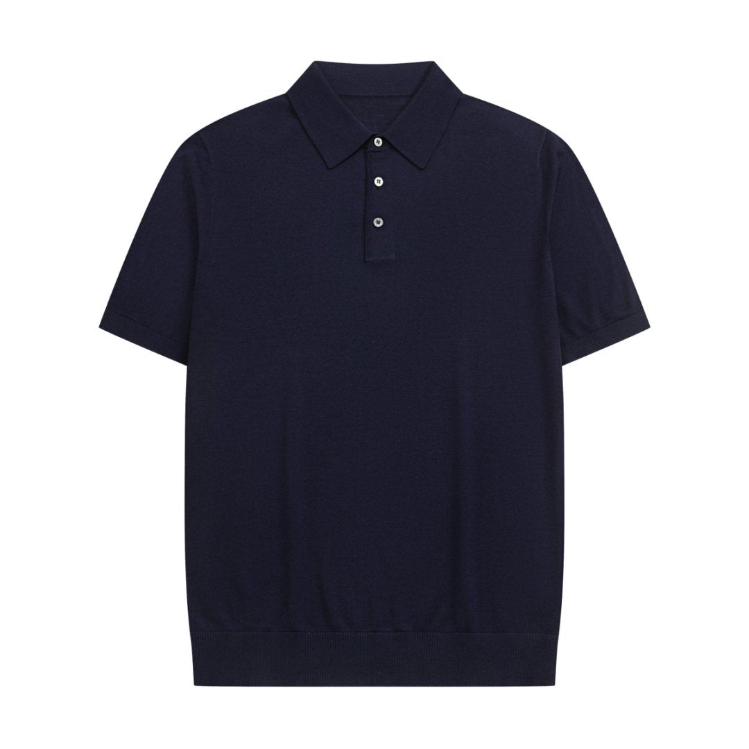 Wool Silk 16G Yarn Kitting Shirt