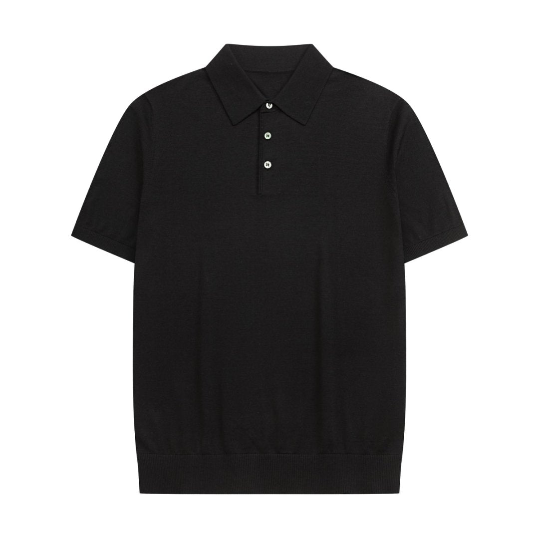 Wool Silk 16G Yarn Kitting Shirt