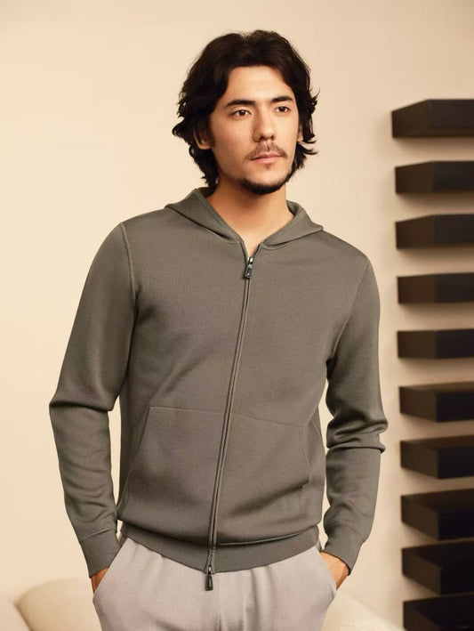 🌿 Zegna Baruffa Fine Merino Wool Hoodie