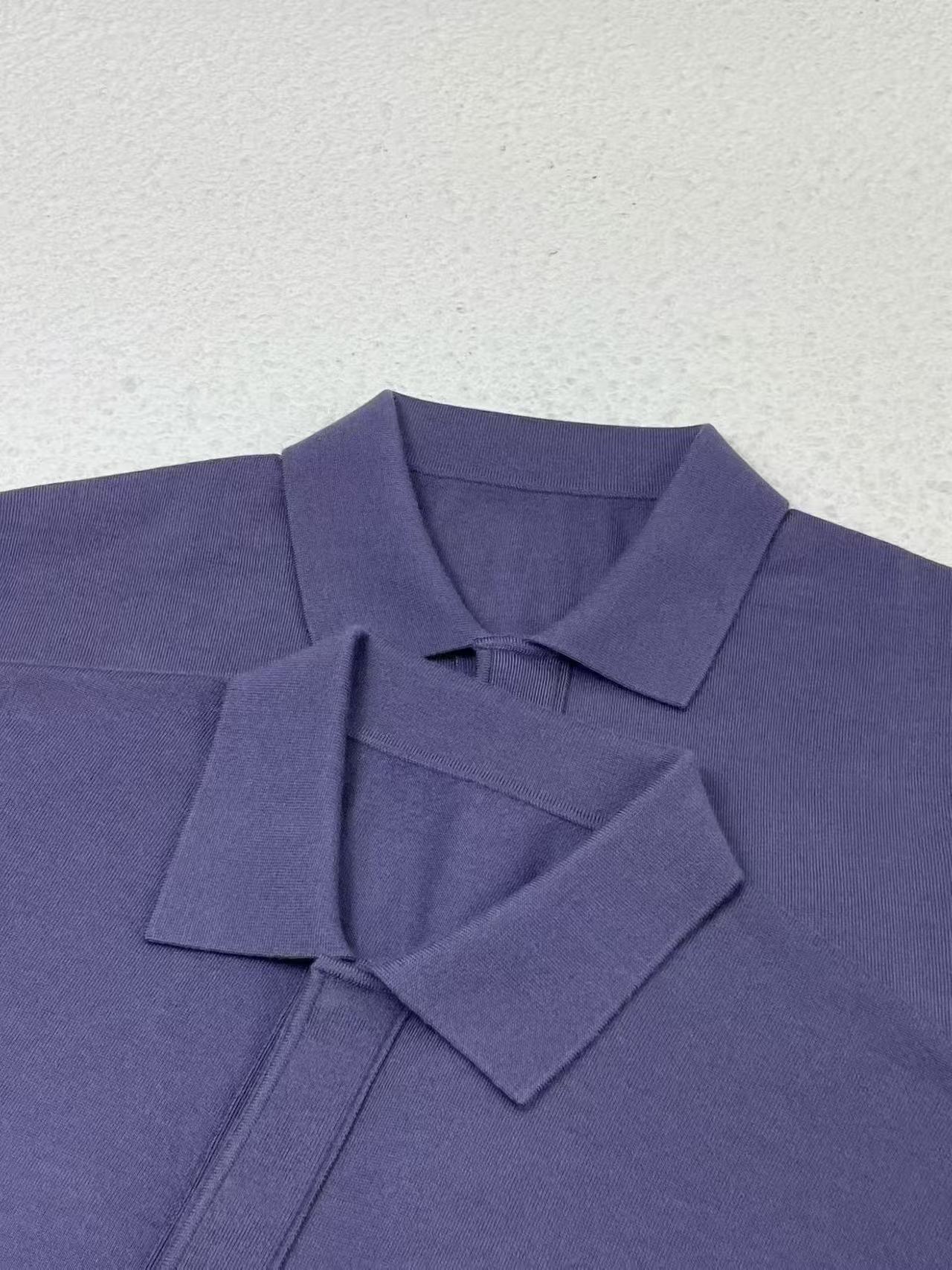 Fine-Gauge Cashmere Polo (Hidden Button Design) - 18G