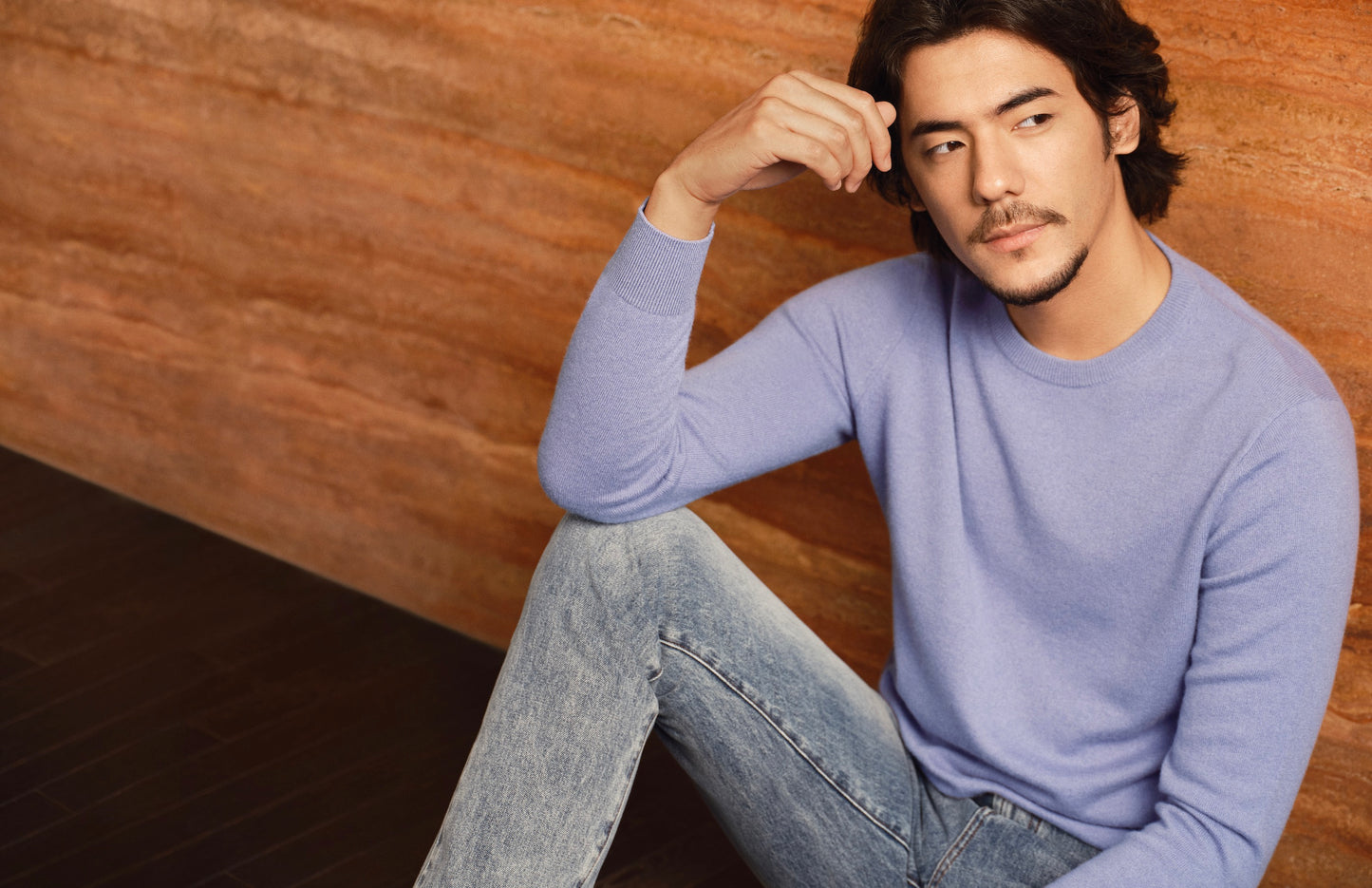 Crewneck 100% Cariaggi Cashmere Sweater – 18G