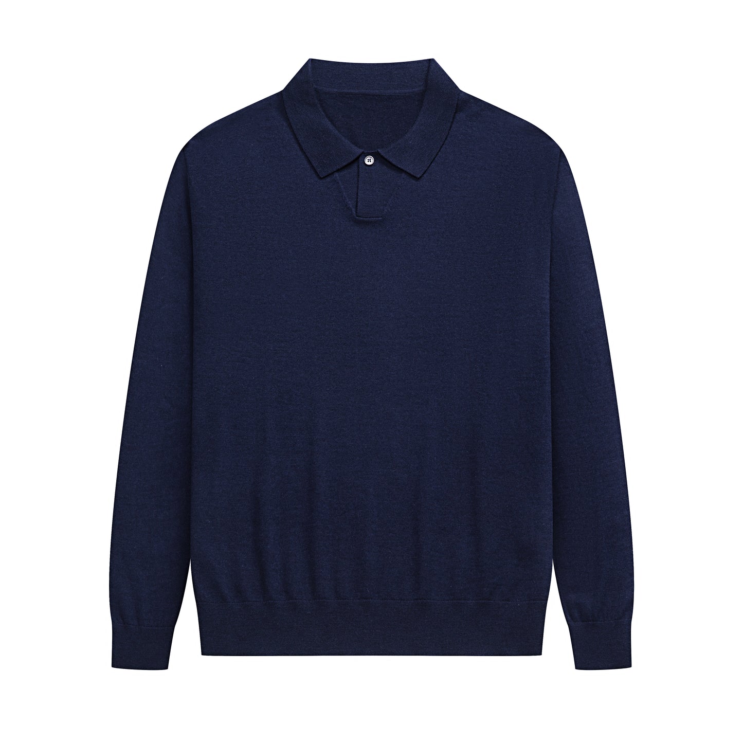 Single Button Polo Cashmere Sweather - 16G